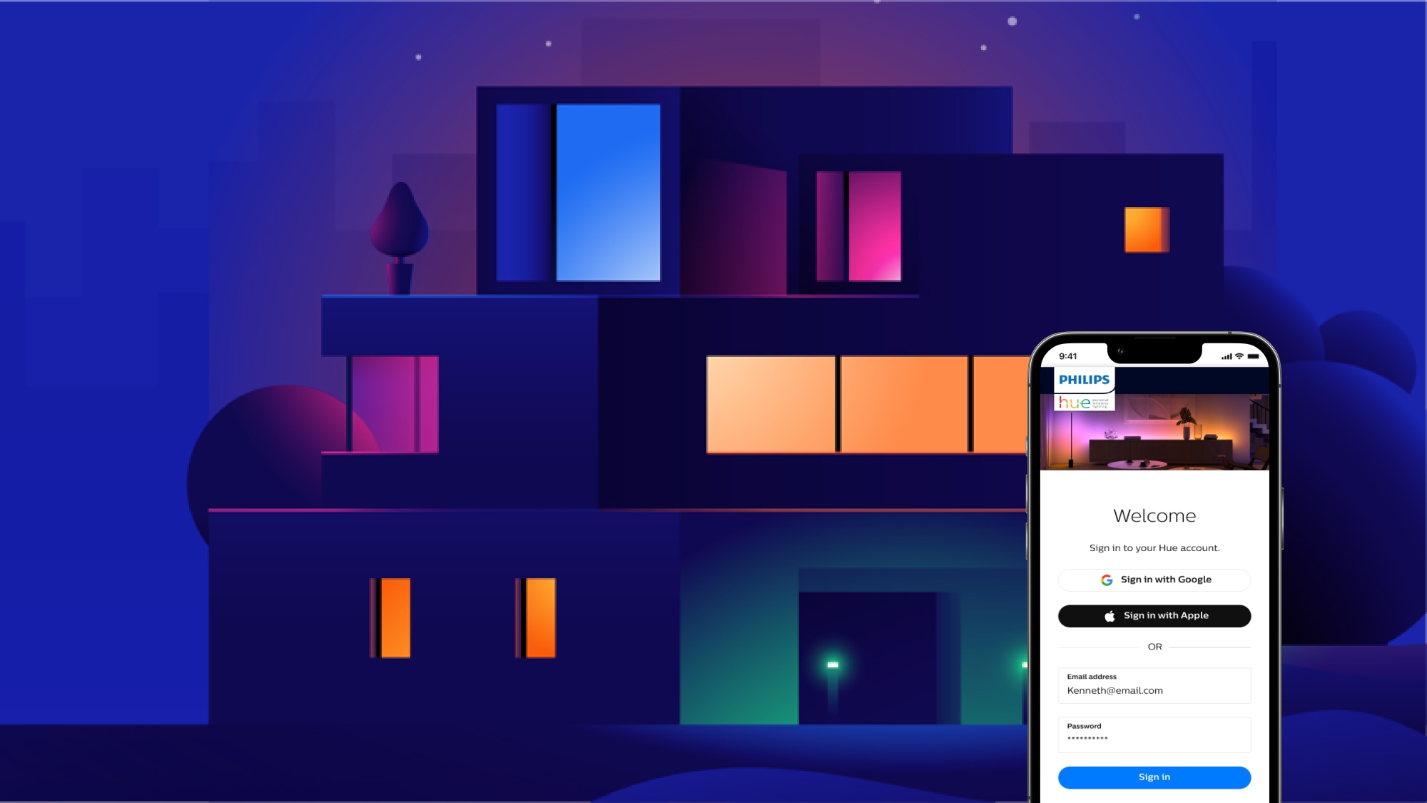 Philips Hue accounts Philips Hue US