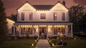 Festavia permanent outdoor lights on a house