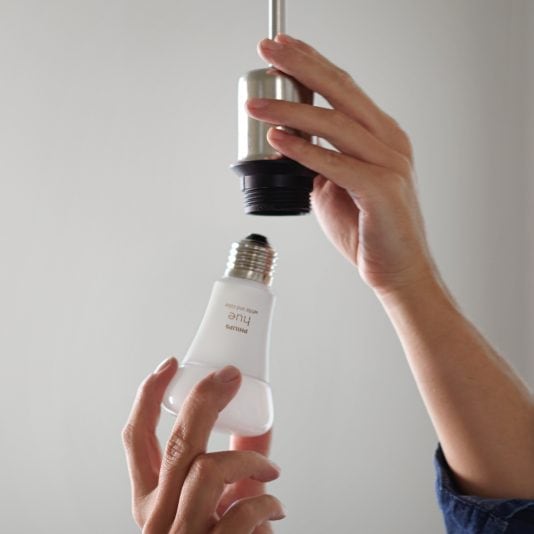 Philips - Hue 75W A19 Starter Kit - White and Color Ambiance - Setting Up Google Home With Philips Hue Bulbs