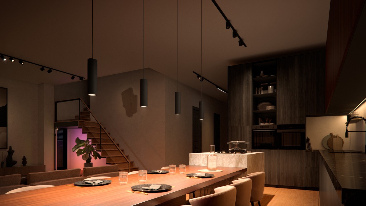 5 kitchen track lighting ideas Philips Hue
