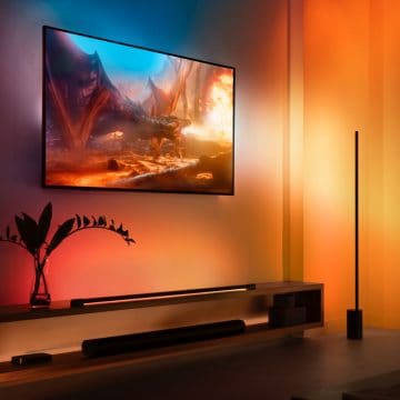 Each LED in the new Philips Hue lightstrip can match different colors on  your TV