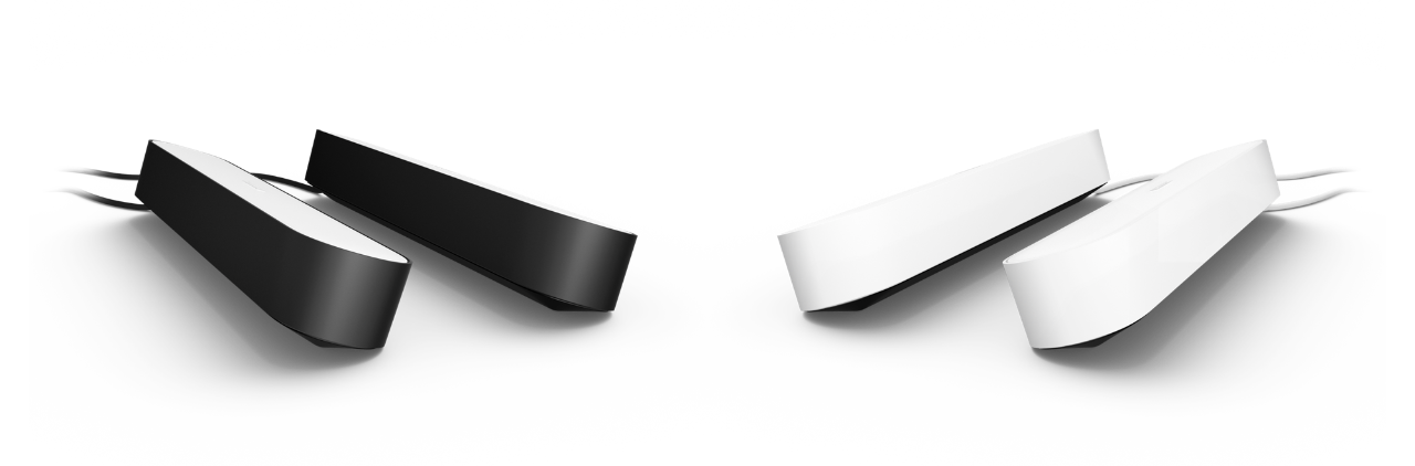 Philips Hue Play Light Bar in black with ambient color glow