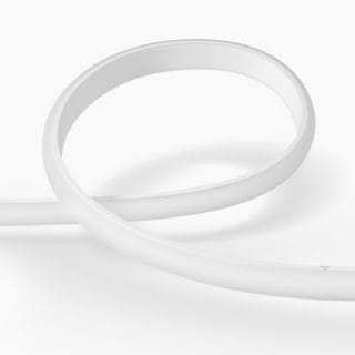 Flexible lightstrip, white color, elongated shape, smooth finish, compact design, no visible switches or ports.