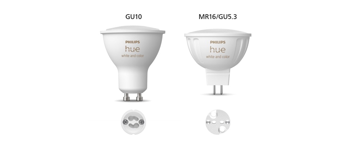Comparaison des ampoules MR16 et GU10 | Philips Hue FR-CA