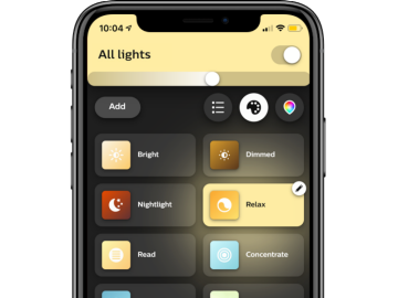 Philips Hue Bluetooth 앱 화면